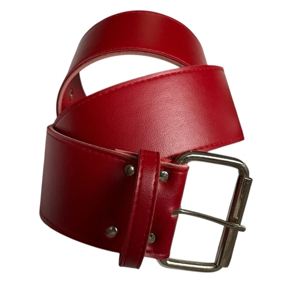 Deadly Dames Pinup Couture Micheline Pitt Faux Leather Wiggle Belt Large Medium